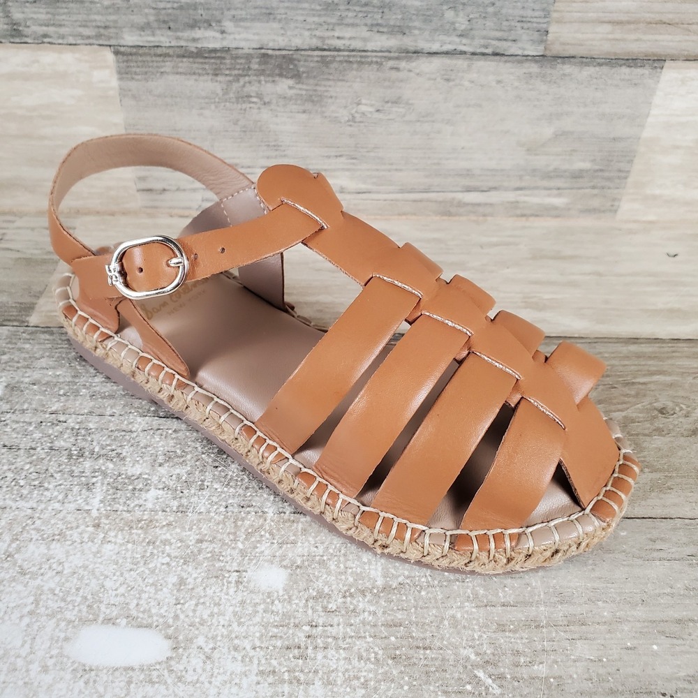 Sam Edelman Kora Kids Sandal Sz 2 M Saddle Lea Leather Lightweight Super Comfy